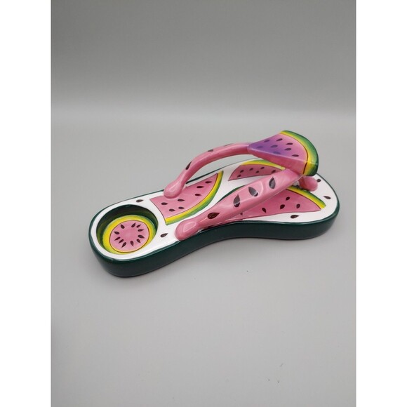 Diane's Happy Toes What a Melon Flip Flop Candle Holder - Picture 1 of 4